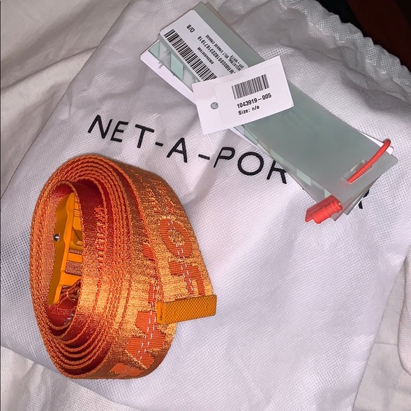 TRADED Orange Off-White belt - Picture 3 of 4
